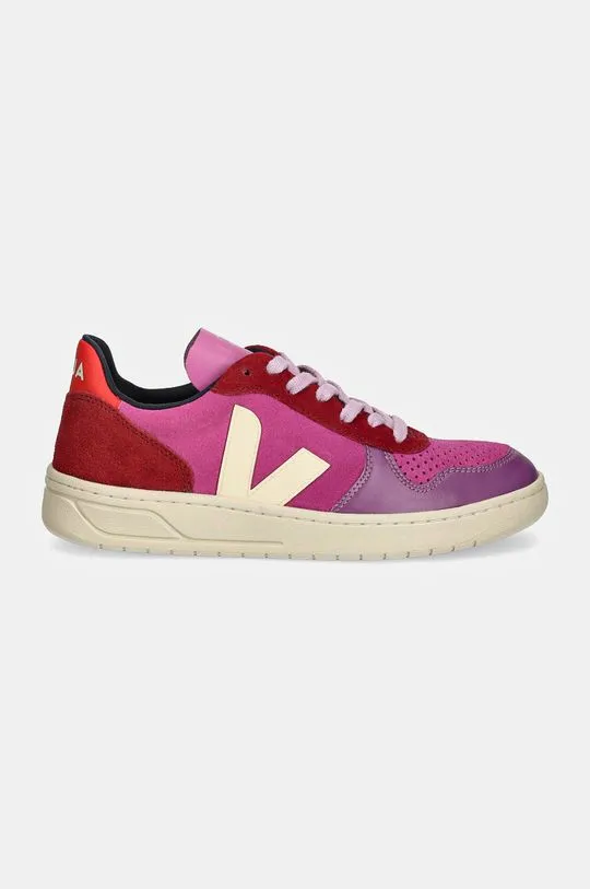 Veja suede sneakers V-10 pink color VX0303668A