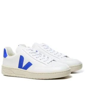 VEJA White Paros Leather V-12 Trainers | Jules B