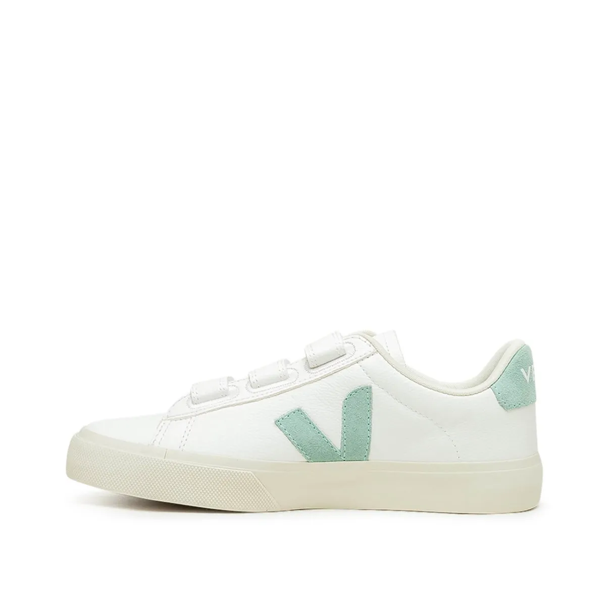 Veja WMNS Recife Logo Chromefree Leather (White / Green)