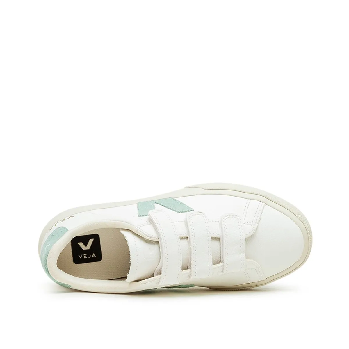 Veja WMNS Recife Logo Chromefree Leather (White / Green)