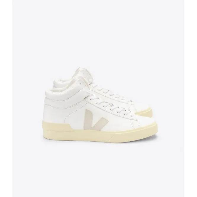 Veja Womens Minotaur High Top in Extra White Pierre butter