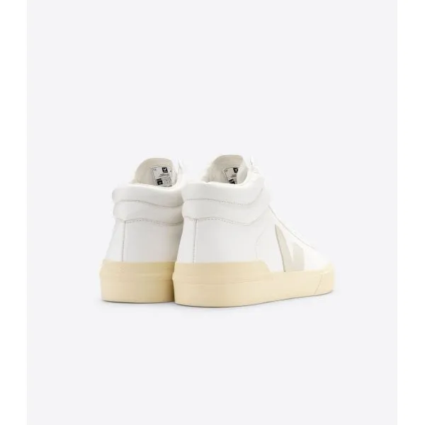 Veja Womens Minotaur High Top in Extra White Pierre butter