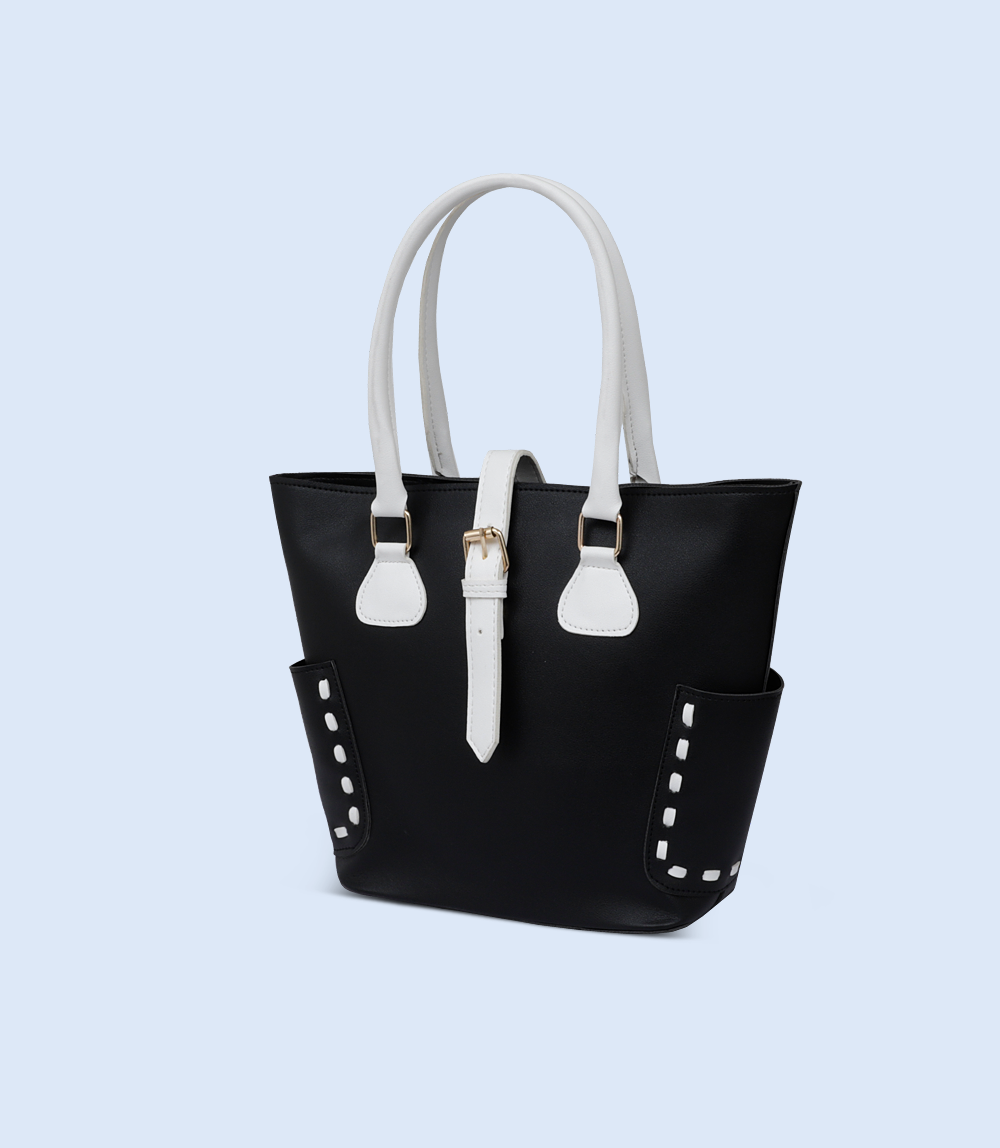 WB2389-BLACK-Women Shoulder Bag