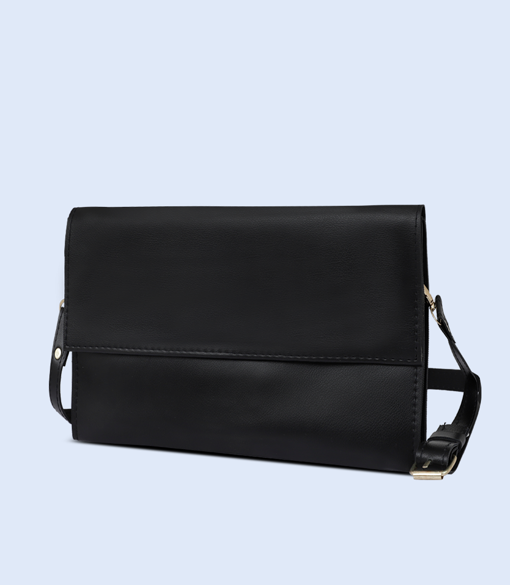 WB2409-BLACK-Women Shoulder Bag