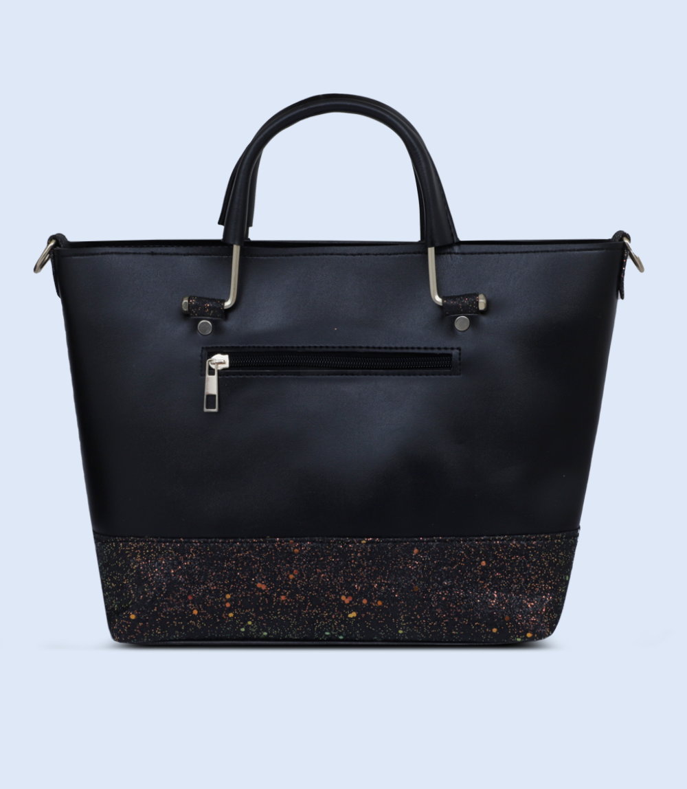 WB2607-BLACK-Women Trendy Bag