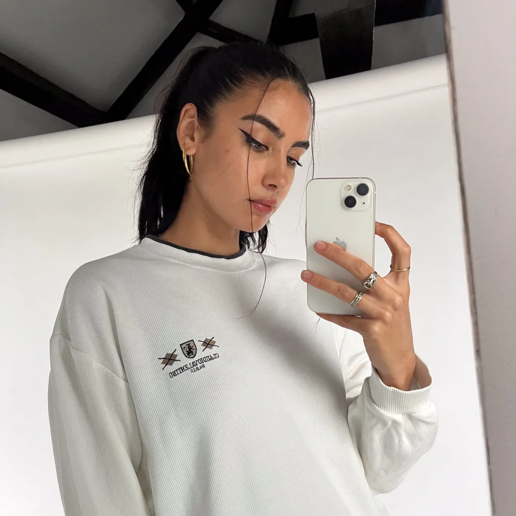 White 90s Valentino Sweatshirt (M)