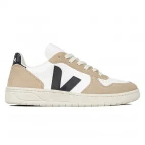 Women's Veja V-10 Chromefree Leather (White/Black/Sahara)